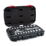 Husky 30-Piece 1/4 in. Drive SAE/Metric Ratchet and Socket Set thumbnail 3