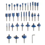 Stalwart 35-Piece Carbide Tipped Router Bit Set with Aluminum Carrying Case thumbnail 3