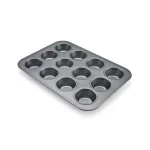 Chicago Metallic Commercial II 12-Cup Non-Stick Muffin Pan, Aluminized Steel thumbnail 2