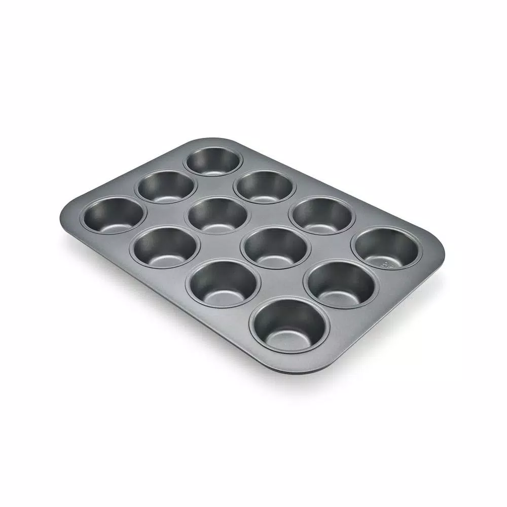 Chicago Metallic Commercial II 12-Cup Non-Stick Muffin Pan, Aluminized Steel