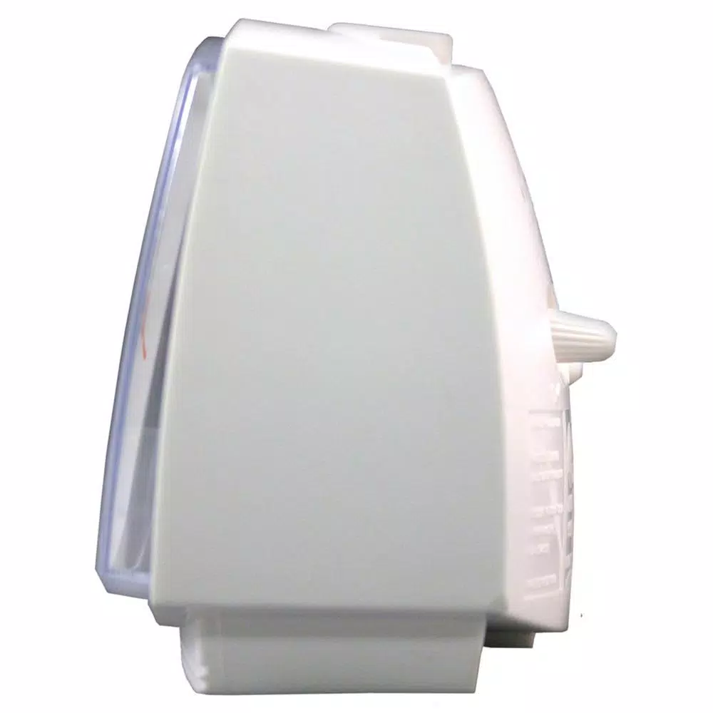 Equity by La Crosse 3 in. Analog Electric Alarm Clock with Backlight, White
