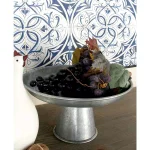 LITTON LANE 12 in. x 7 in. Farmhouse Galvanized Iron Cupcake Stand with Distressed Gray Finish thumbnail 3