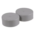 CURT 2.32" Bearing Protector Dust Covers, Gray Plastic (2-Pack) thumbnail 2