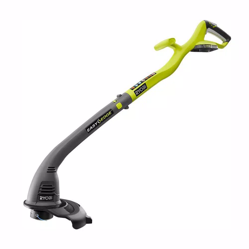 RYOBI ONE+ 18V Lithium-Ion 13 in. Walk Behind Push Lawn Mower & String Trimmer Combo Kit with 4.0 Ah Battery & Charger