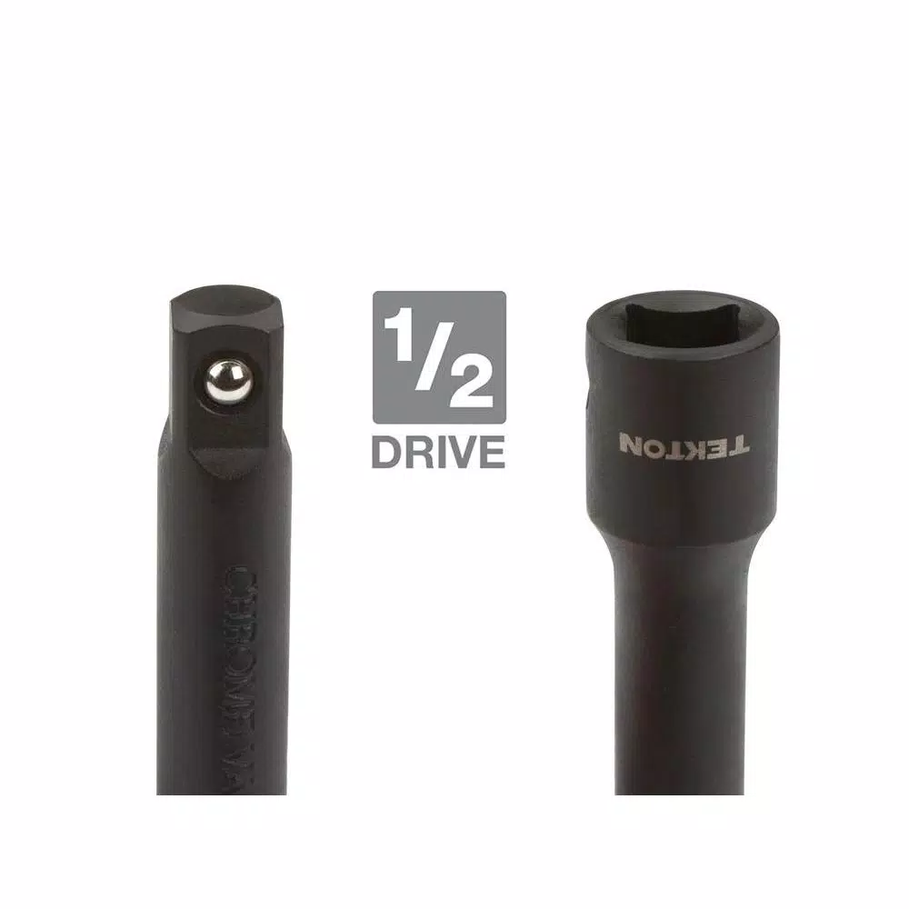 TEKTON 1/2 in. Drive 3 in. Impact Extension Bar with Black Oxide Finish