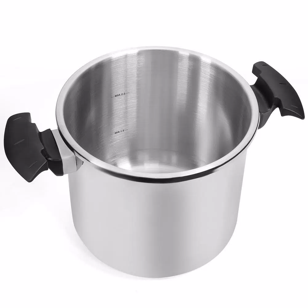 Barton 8 Qt. Turbo Stainless Steel Pressure Cooker, Induction Compatible with Easy-Lock Lid