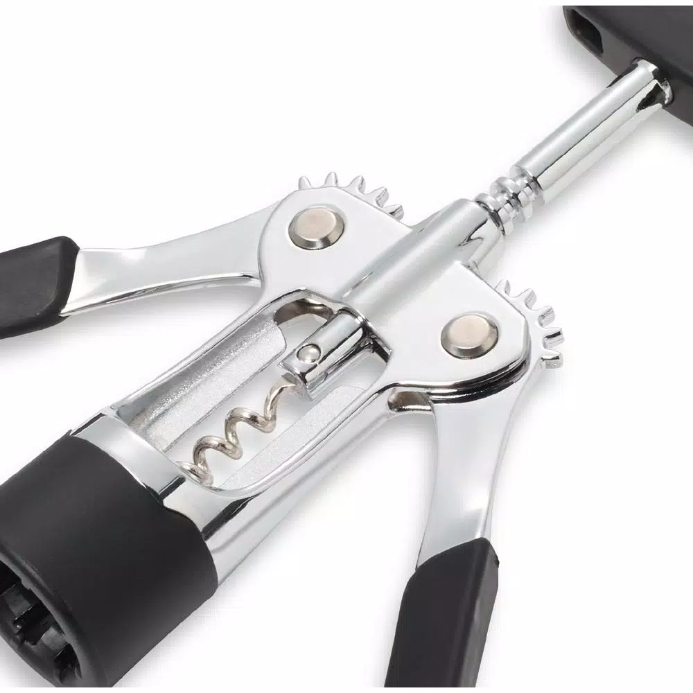 KitchenAid Gourmet Winged Corkscrew, Black Metal with Comfort Grip