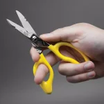 Klein Tools All-Purpose Electrician's Scissors with Forged High Carbon Steel Blades and Wire Stripping Notches thumbnail 3