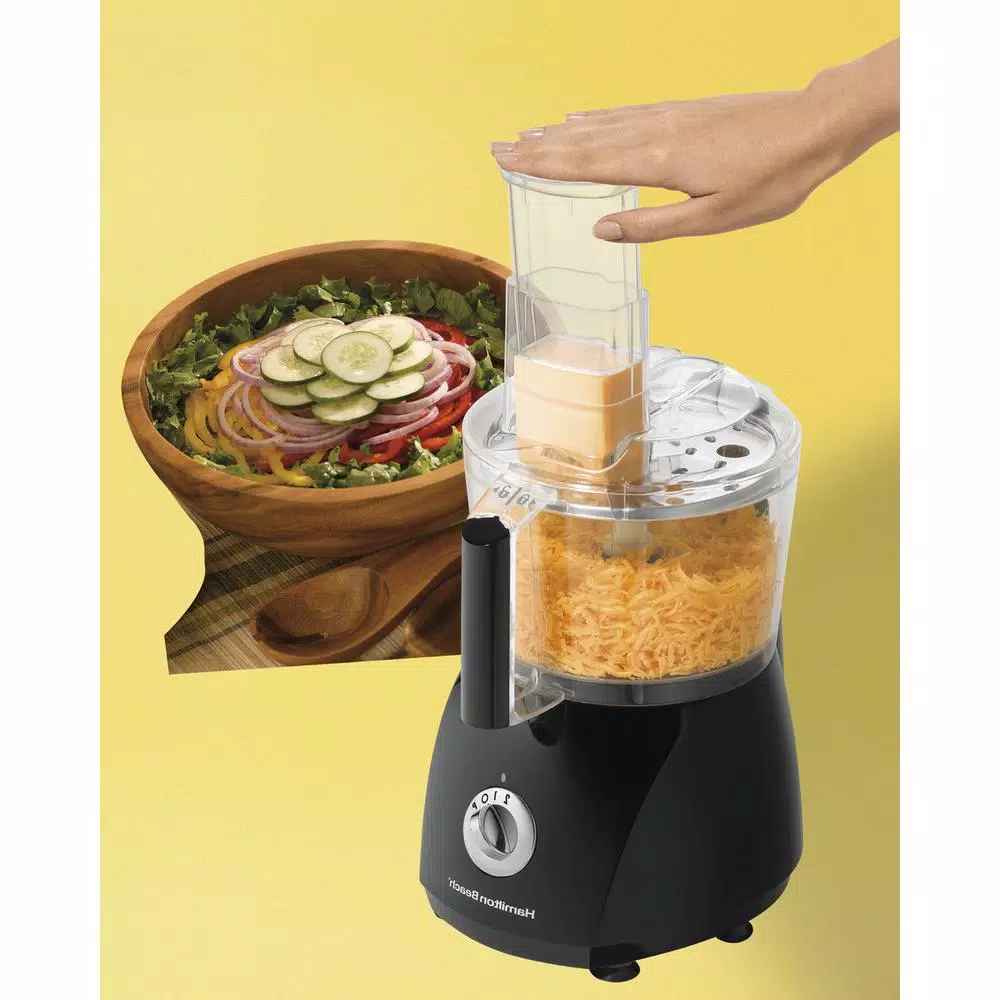Hamilton Beach Chef Prep 10-Cup Food Processor, 525-Watt, 2-Speed with Pulse, Black