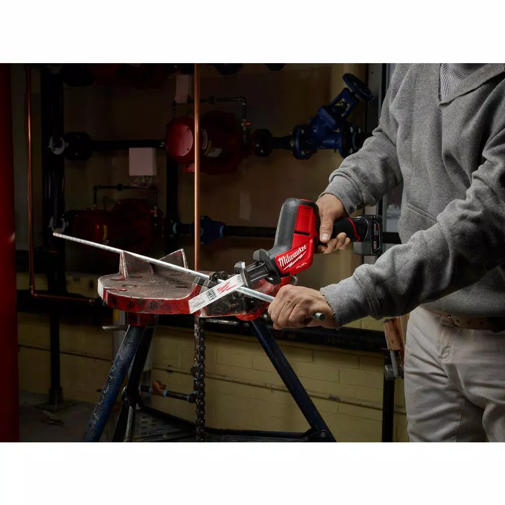 Milwaukee M12 FUEL 12V Brushless Cordless HACKZALL Reciprocating Saw Kit with Free M12 Right Angle Drill