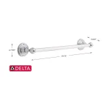 Delta Greenwich 18 in. Single Towel Bar, Chrome Finish thumbnail 4