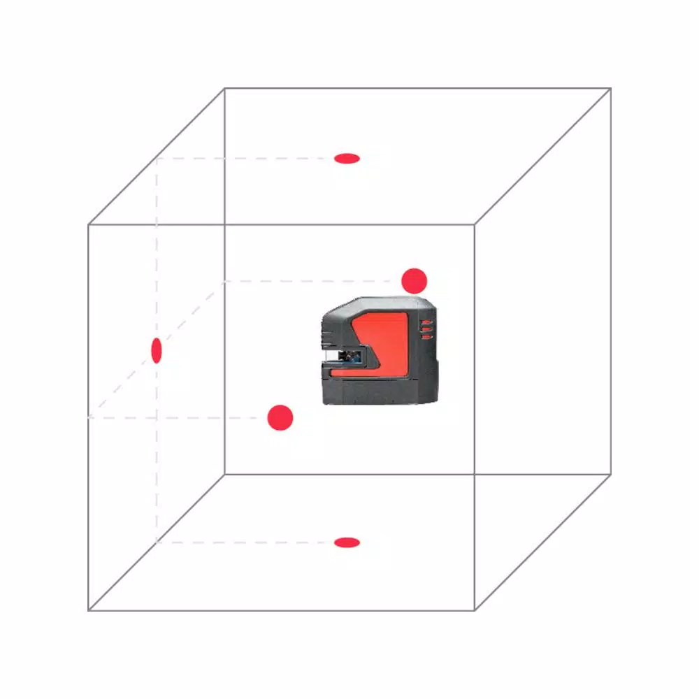 Leica Lino P5 Point Laser Level, 5-Point Red Laser for Professional Plumbing and Alignment