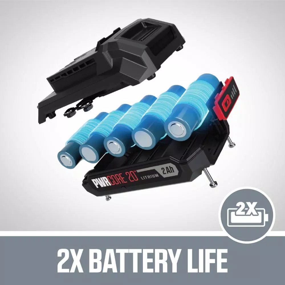 SKIL 20V PWRCORE SDS Plus Rotary Hammer Drill Kit with 2.0 Ah Battery and Charger