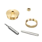 POWERTEC Solid Brass Router Inlay Kit with 1/8 in. Carbide Spiral Bit and Alignment Pin thumbnail 2