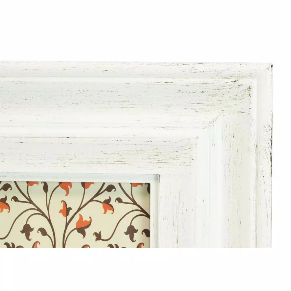KG kieragrace KG Collage Photo Frame, Distressed White Farmhouse Style, Holds Six 4x6 Photos