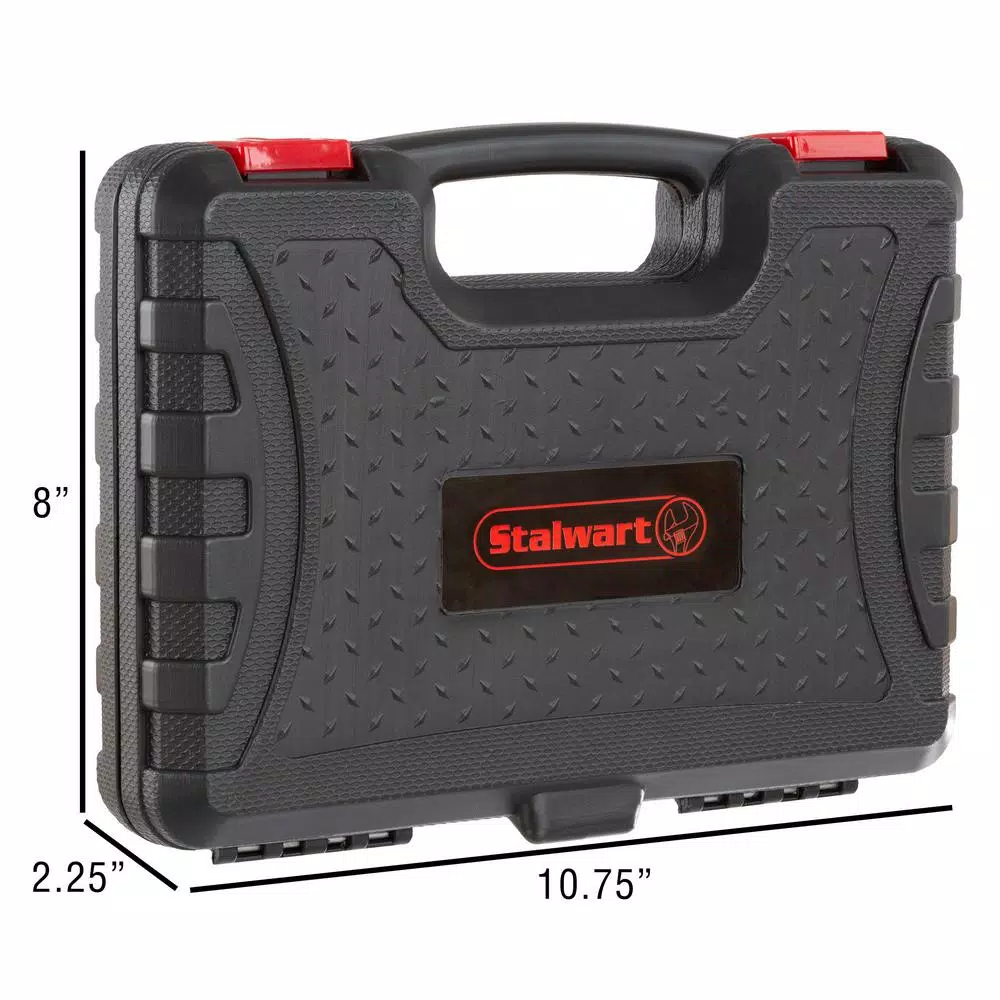 Stalwart 102-Piece Steel Hand Tool Set with Hard Plastic Carrying Case