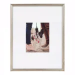 Kate and Laurel Adlynn Silver Picture Frame Set, Set of 3, Fits 8x10 in. with Mat or 16x20 in. without Mat thumbnail 2