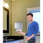 Alpine Industries Stainless Steel Brushed C-Fold and Multi-Fold Paper Towel Dispenser thumbnail 5