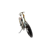 LITTON LANE 10 x 16 in. Vintage Rustic Iron Bicycle Frame Analog Clock thumbnail 3