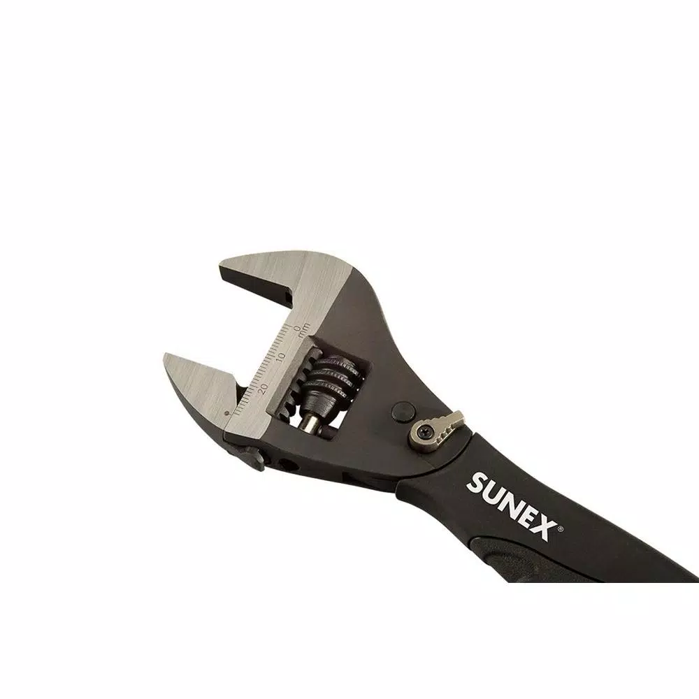SUNEX TOOLS Sunex 8 in. Ratcheting Adjustable Wrench with Thumb Lock