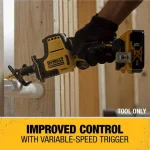 DEWALT 20V MAX ATOMIC Brushless Compact Cordless Reciprocating Saw (Tool-Only) thumbnail 9