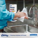 Kleenex 1-Ply Paper Towels, 70 Sheets Per Roll, White, Recycled Materials thumbnail 3