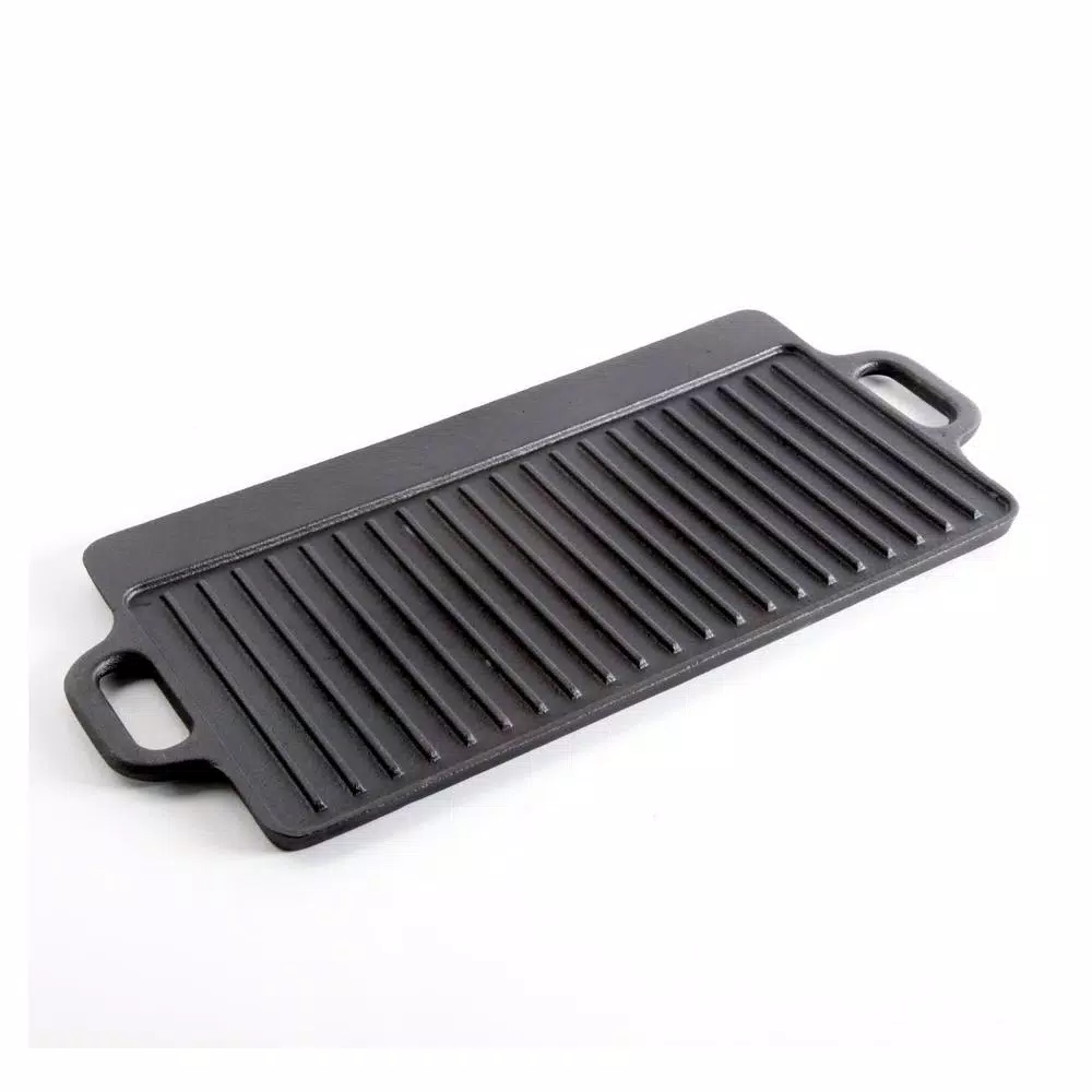 General Store Addlestone Cast Iron Reversible Griddle with Handles, 17 x 13 in.