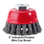 MIBRO 7-Piece Industrial Wire Brush and Hand Brush Set for Deburring, Rust and Scale Removal thumbnail 4