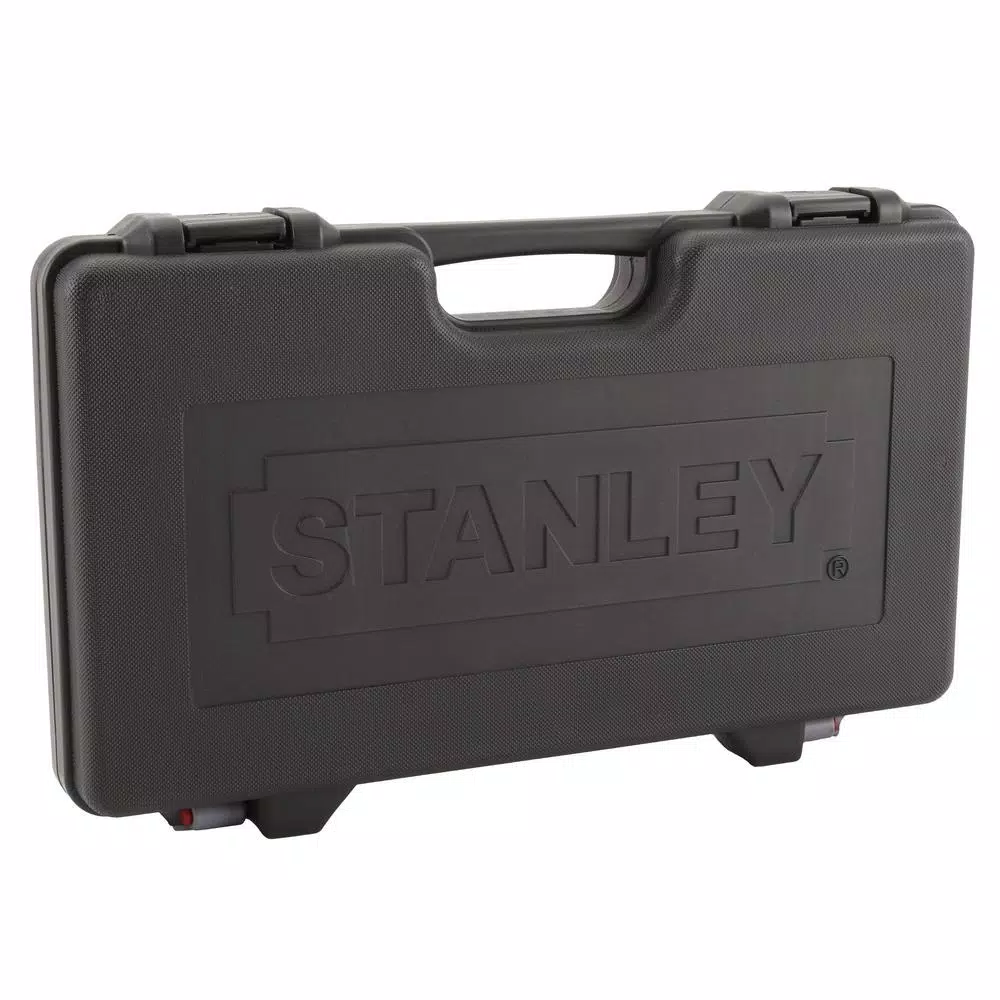 Stanley 69-Piece 1/4 in. & 3/8 in. Drive Black Chrome SAE Mechanics Tool Set