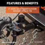 CURT MV Round Bar Weight Distribution Hitch, 5,000-6,000 lbs. GTW, 31-3/16 in. Bars thumbnail 11