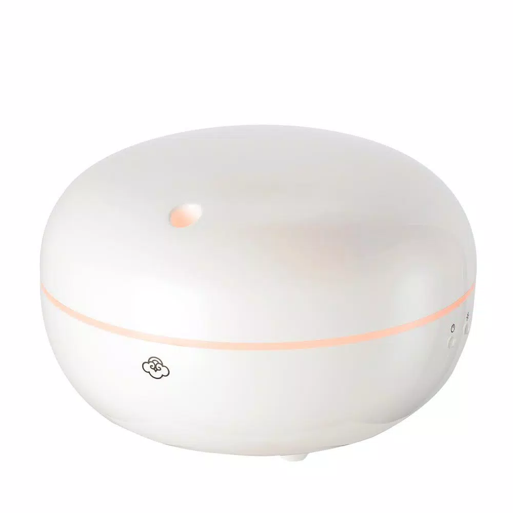 Serene House Macaron White Ultrasonic Aromatherapy Oil Diffuser with Ambient LED Light