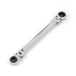 TEKTON 5/16 in. x 3/8 in. Flex-Head Ratcheting Box End Wrench thumbnail 1