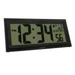 La Crosse Technology 15 in. Extra-Large Textured Atomic Digital Clock - Black, Wall or Tabletop thumbnail 5