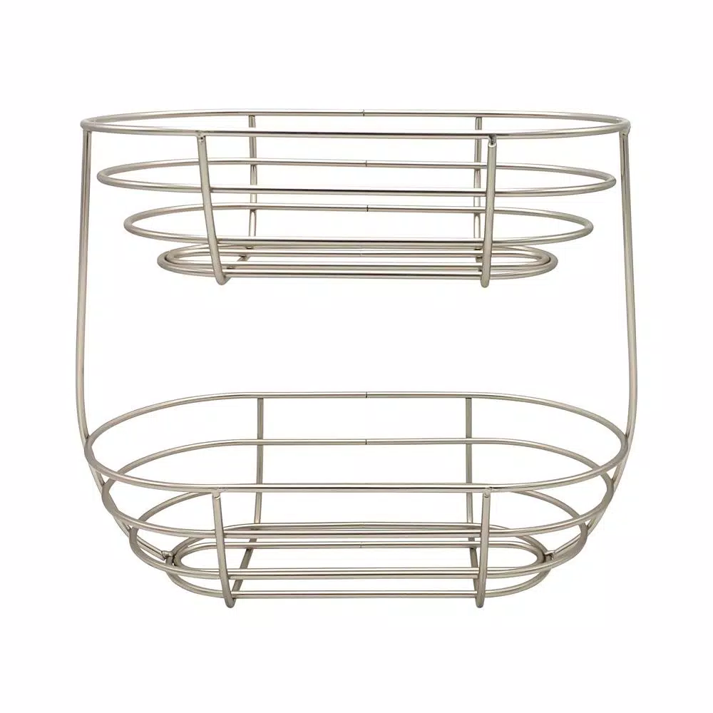 Spectrum Euro 2-Tier Small Fruit and Snack Server, Steel