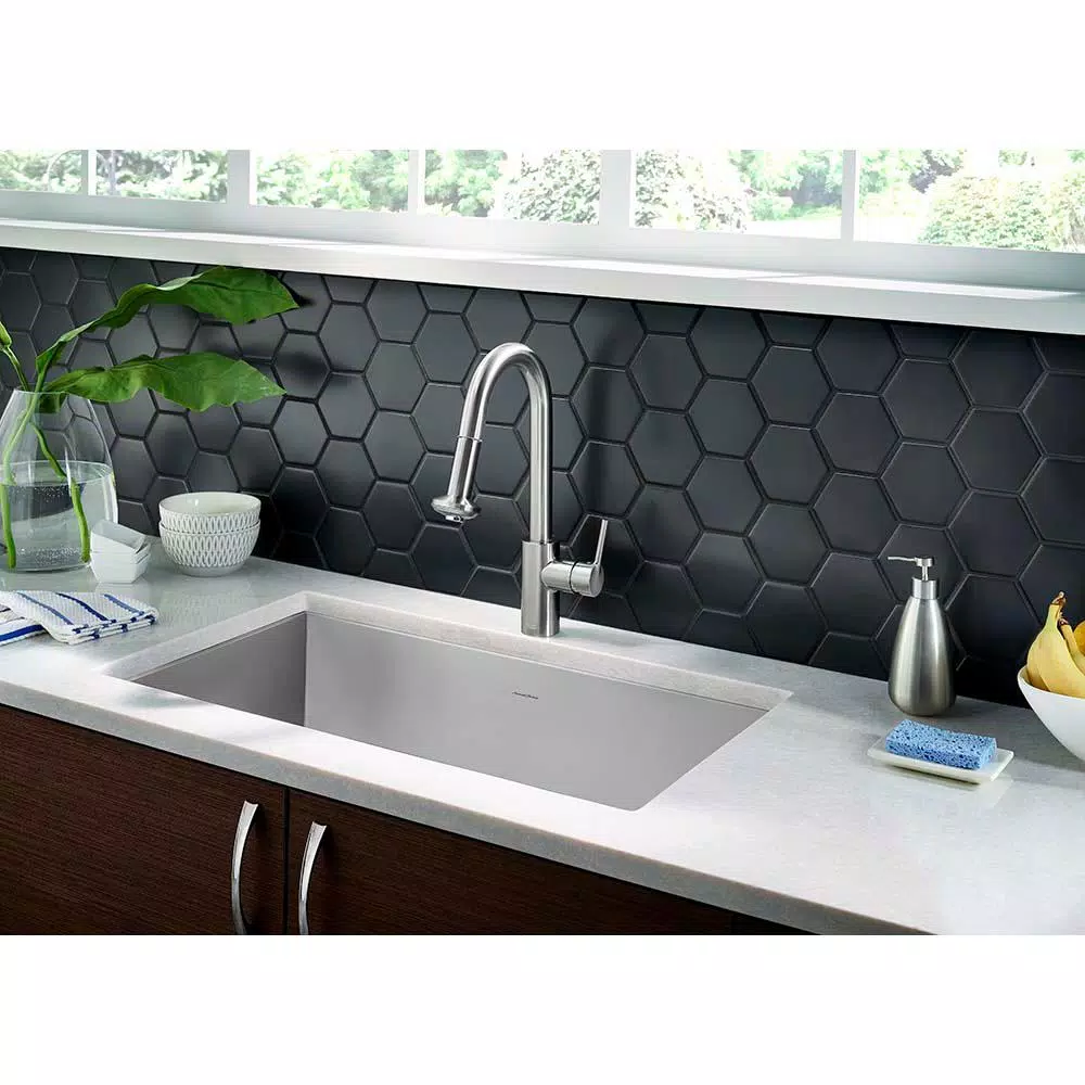 American Standard Memphis Single-Handle Pull-Down Kitchen Faucet, Stainless Steel, 1.8 GPM