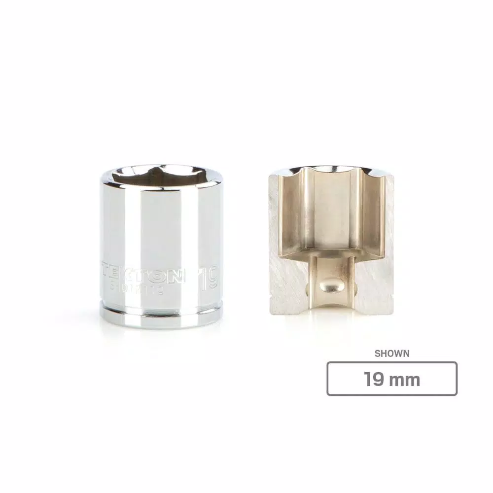 TEKTON 24 mm 6-Point 3/8 in. Drive Socket, Metric