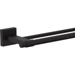 Franklin Brass Maxted 24 in. Double Towel Bar, Matte Black Modern Wall Mounted Bathroom Hardware thumbnail 3