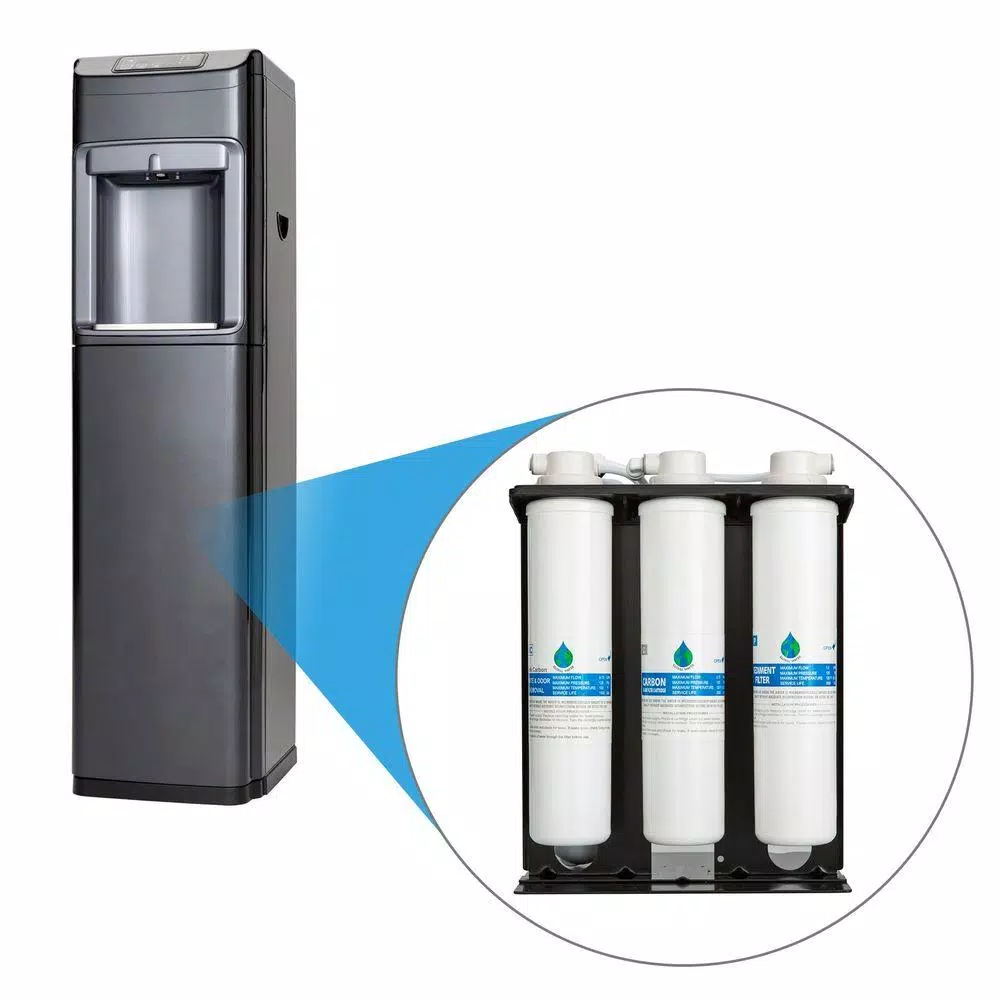 Global Water Bluline G5 Series Reverse Osmosis Water Cooler with UV Light, Hot & Cold Dispenser