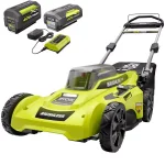 RYOBI 40V 20 in. Brushless Cordless Battery Push Lawn Mower with (2) 6 Ah Batteries and Charger thumbnail 1