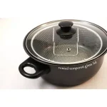 Cook Pro 4.5 Qt. Carbon Steel Deep Fryer Set with Frying Basket and Vented Glass Lid thumbnail 4