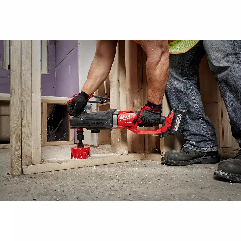 Milwaukee M18 FUEL Gen 2 SUPER HAWG 7/16 in. Right Angle Drill QUIK-LOK Kit