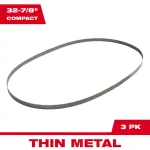 Milwaukee 32-7/8 in. 18 TPI Bi-Metal Compact Band Saw Blades, 3-Pack thumbnail 2