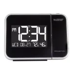 La Crosse Technology Digital Projection Alarm Clock with Indoor Temperature and Humidity Display, Black thumbnail 1