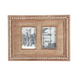 Home Decorators Collection The Home Decorators Collection 4x6 Natural Beaded Wood 2-Opening Collage Picture Frame, Brown thumbnail 1