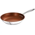 Ozeri Earth Pan ETERNA 12 in. Stainless Steel Nonstick Frying Pan, Bronze thumbnail 1