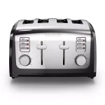 BLACK+DECKER 4-Slice Stainless Steel Wide Slot Toaster with Crumb Tray thumbnail 2