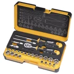 Felo R-GO 27-Piece 1/4 in. Stubby Ergonic Ratchet and Socket Multi-Tool Set thumbnail 1