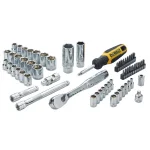 DEWALT 61-Piece 1/4 in. and 3/8 in. Drive Combination Socket Set thumbnail 3