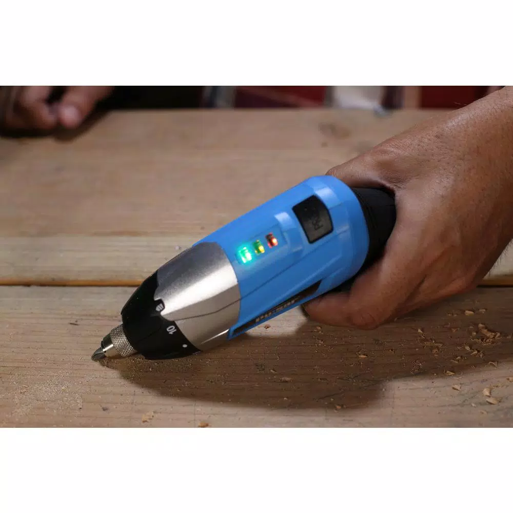 Pulsar PT28136 3.6V Cordless Electric Screwdriver with 1/4 in. Hex Chuck and LED Spotlight