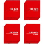 DIABLO 4.5 in. x 5.5 in. Clamp-On Sanding Sheets Assortment, 24-Pack (60, 100, 150, 220 Grit) thumbnail 1